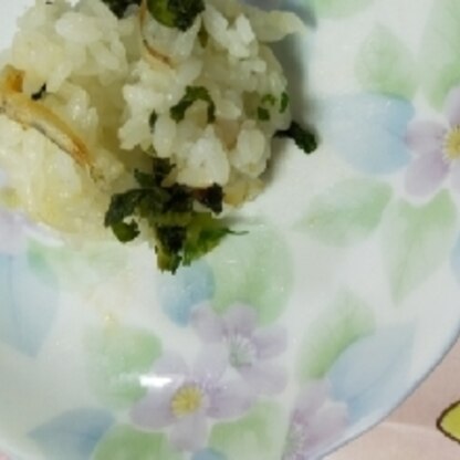 しらすおいし～旨(^O^)大根葉と卵でチャーハンで美味しかったです＼(^^)／
